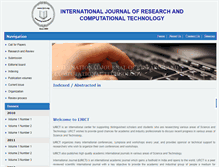 Tablet Screenshot of ijrct.org